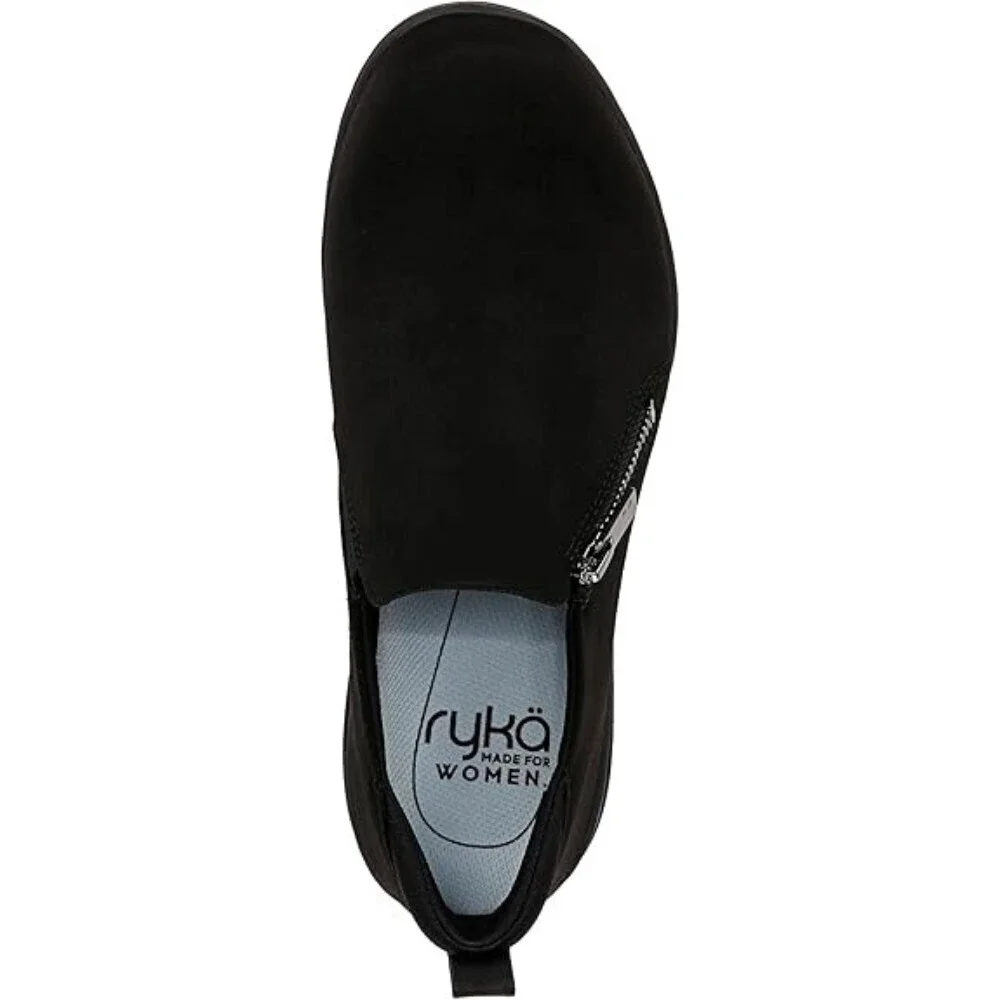 Ryka Luminous I8637F1002 Sneakers Women's 10 Black Slip On Walking Shoes GAL1068